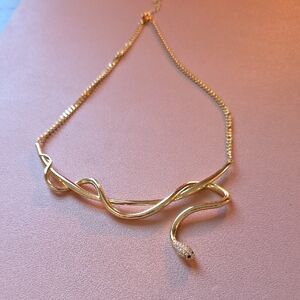 Gold Snake Necklace